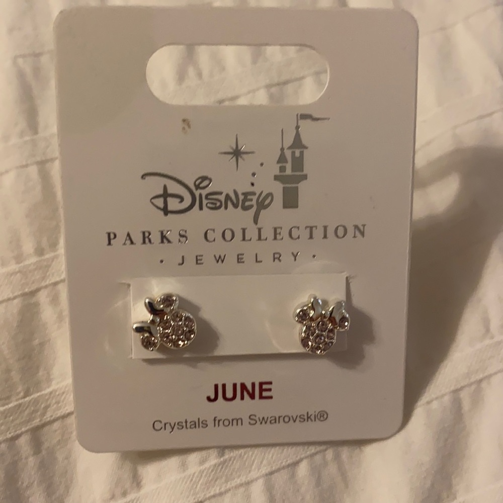 COPY - Disney parks! June birthstone Minnie earrings